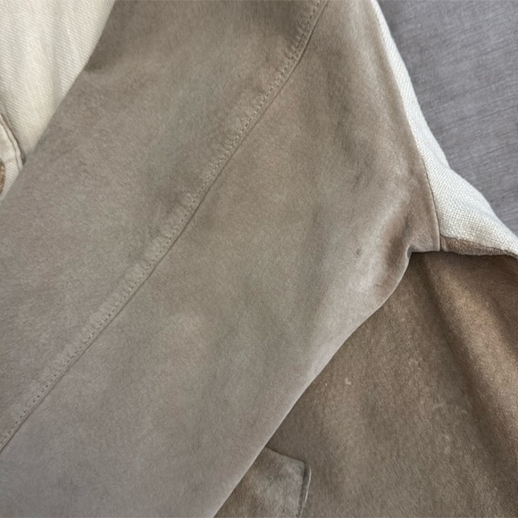 Trachten-mad’l Authentic Suede & Linen Jacket | Size L | Made in 🇩🇪 | Paid 500 - Picture 15 of 16